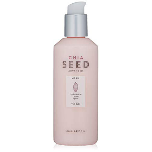 The Face Shop Chia Seed Hydro Lotion | Soft Hydrating Lotion for Skin Moisturizing & Nourishing without Sticky Residue | Formulated for Intense, Upgraded & Hydrating Care, 4.9 Fl Oz