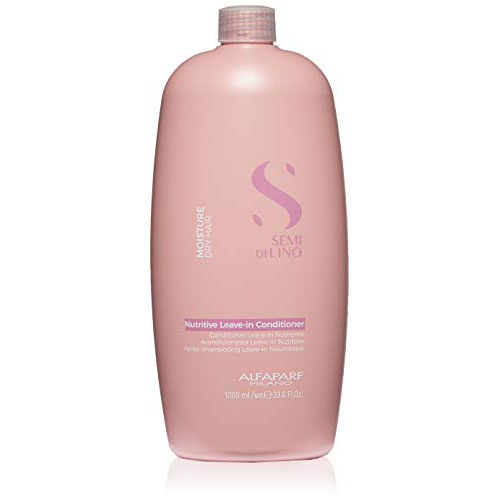 Alfaparf Milano Semi Di Lino Moisture Nutritive Leave-in Sulfate Free Conditioner for Dry Hair - Professional Salon Quality - SLS, Paraben and Paraffin Free - Safe on Color Treated Hair, 33.8 Fl Oz