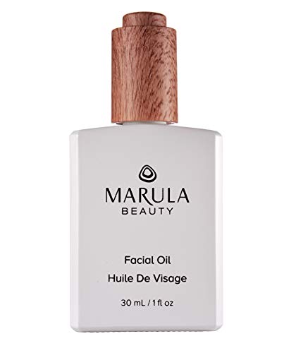 Marula Beauty Organic Facial Oil – Marula Oil Anti-Aging Skin Care & Face Moisturizer - PETA Cruelty Free - Made in USA - Helps Hydrate, Firm & Reduce Appearance of Fine Lines & Wrinkles (1 fl oz/30 mL)
