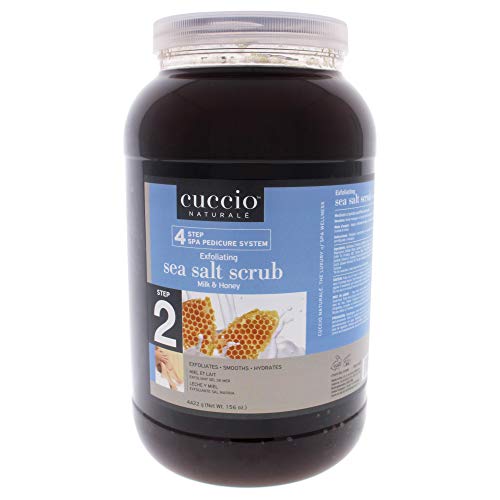 Cuccio Sea Salt Scrub - Milk & Honey, 120 Oz