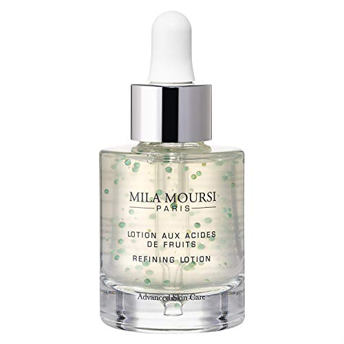 Mila Moursi | Refining Lotion | Pore Minimizer with Glycolic Acid, Vitamin E, Lemon Extract, and Natural Ingredients | Pore Minimizing Toner for Face | Exfoliates, Clarifies, and Minimizes Pores | 1 Fl Oz