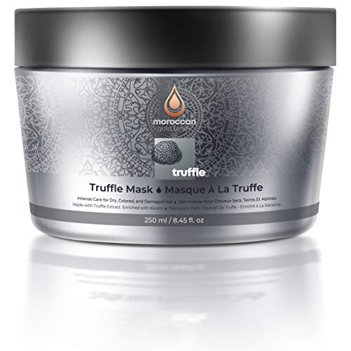 Moroccan Gold Series Black Truffle Mask – Luxurious Deep Moisturizing & Repairing Hair Mask for Hair Growth and Protection – Intense Care Hair Mask for Dry Damaged Color Treated Hair, 8.45oz