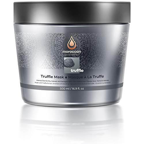 Moroccan Gold Series Black Truffle Mask – Luxurious Deep Moisturizing & Repairing Hair Mask for Hair Growth and Protection – Intense Care Hair Mask for Dry Damaged Color Treated Hair, 16.9 oz