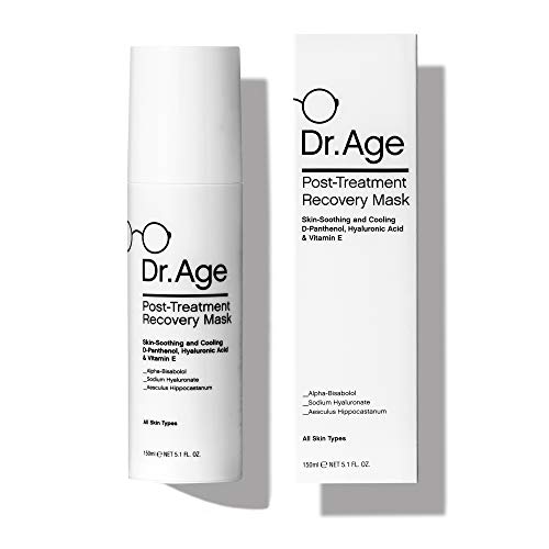 Dr. Age Post Treatment Face Mask - Calming & Cooling Facial Mask With Hyaluronic Acid & Vitamin E - Soothing Mask For Irritation, Tired, Dehydrated Skin - 5.3 fl.oz